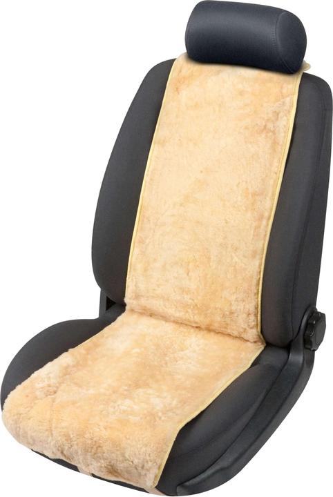 Image du produit CarComfort Protège-siège en peau d'agneau Cosmo beige 12-14 mm de hauteur de fourrure
