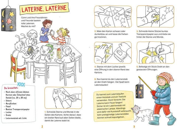 Produktbild Conni Gelbe Reihe (Beschäftigungsbuch): Mein Laternen-Bastelbuch (Deutsch, Hanna Sörensen, Ulrich Velte, 2023)