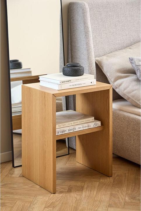 Actual product image AC Design Arlon Nachttisch Eiche PU-lackiertes Furnier (45 x 35 x 60 cm)