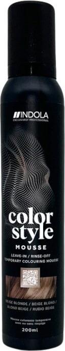 Produktbild Indola Color Style Mousse Beige Blond 200 ml (200 ml, Schaumfestiger)