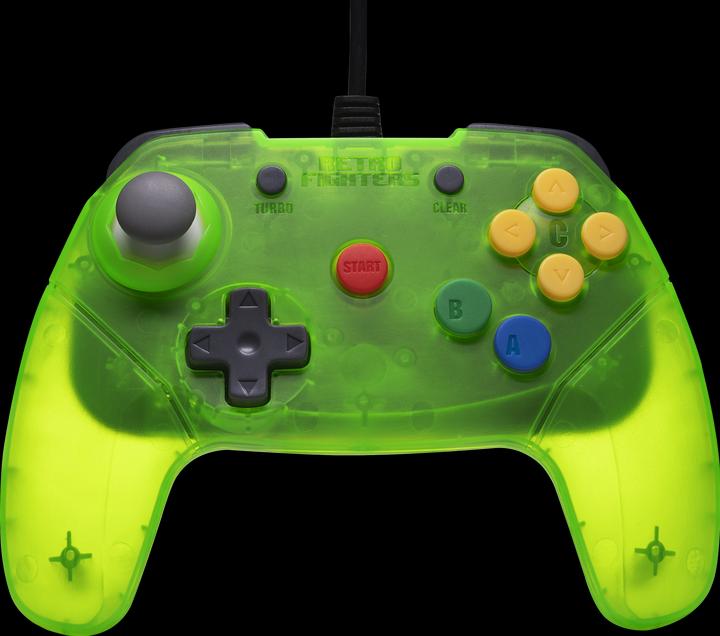 Actual product image Retro Fighters Retro-Fighters - Brawler64 Wired Controller - Green