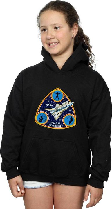 Actual product image Nasa Girls Classic Spacelab Life Science Hoodie (140, 146)