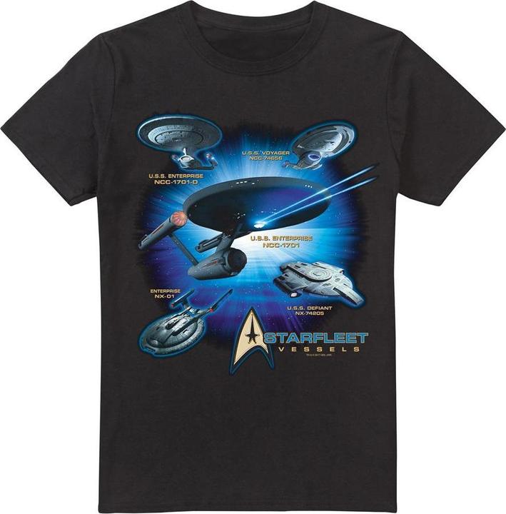 Actual product image Mens Starfleet Vessels T-Shirt (XXL)
