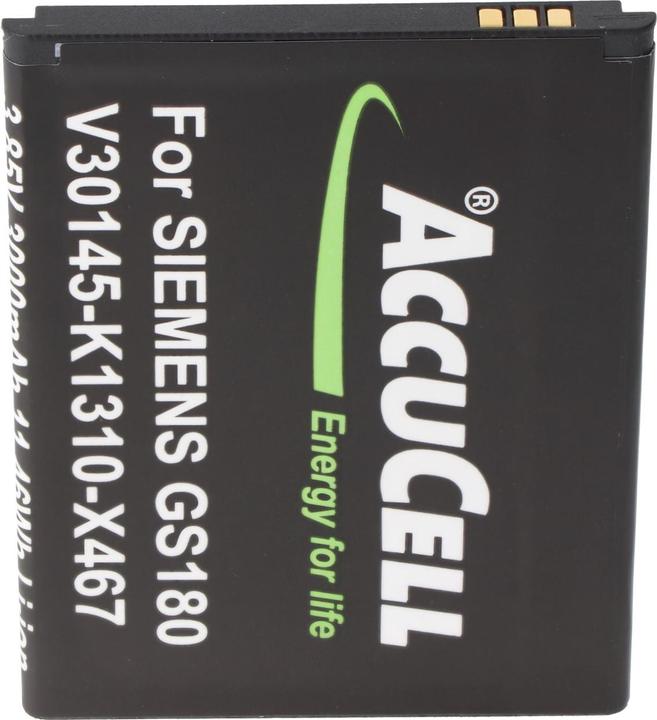 Produktbild AccuCell Akku Siemens Gigaset GS180 V30145-K1310-X467, 3002 7991