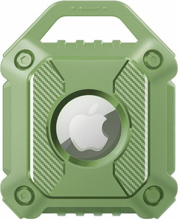 Actual product image Screenguard Apple Airtag Rugged Armor Case Cover with Pendant
