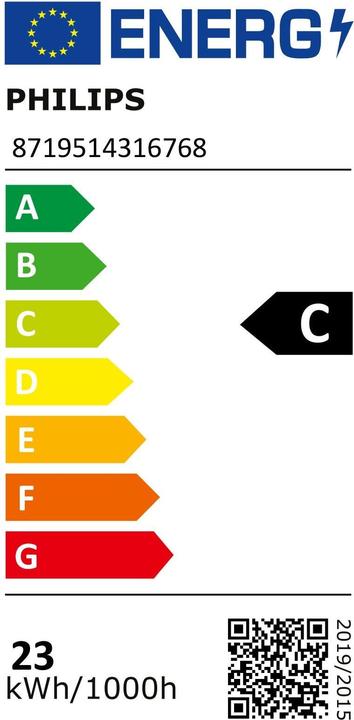 Energie-Label Philips Master (G13, 23 W, 3700 lm, 1 x, C)