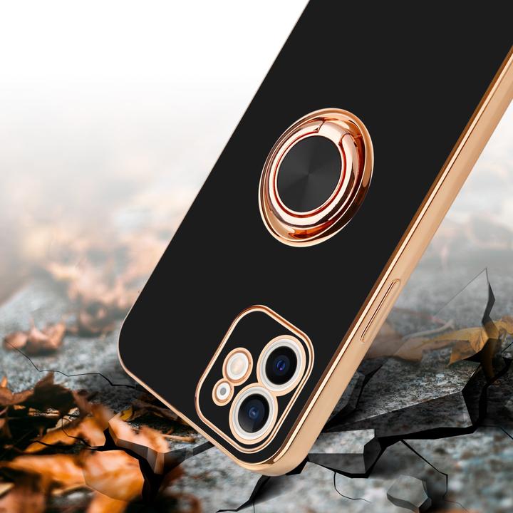Image du produit Cadorabo Étui pour Apple iPhone 12 en TPU avec protection pour appareil photo et anneau LM089 Style (Apple iPhone 12)