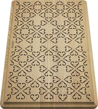 Blanco Schneidbrett aus massiver Esche mit Ornament-Dekor