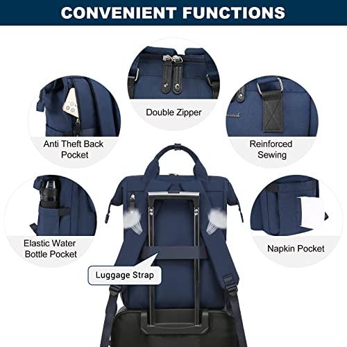 Produktbild Only-Bags.Store Rucksack, Laptop Schulrucksack Teen 15.6 Zoll mit Datenkabeltasche & USB-Ladeanschluss