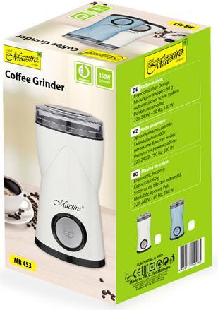 Produktbild Feel-Maestro MR-453-WHITE Kaffeemühle Messerschleifer (CH-Stecker)