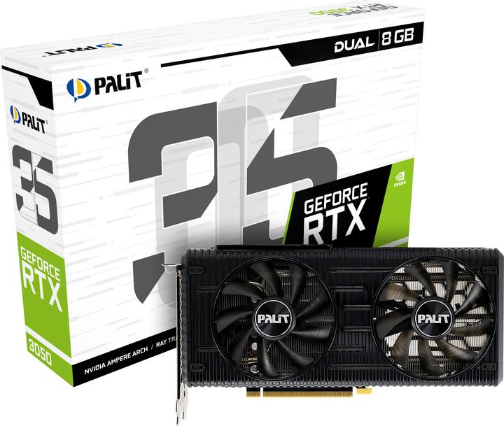 Produktbild Palit GeForce RTX 3050 Dual (8 GB)