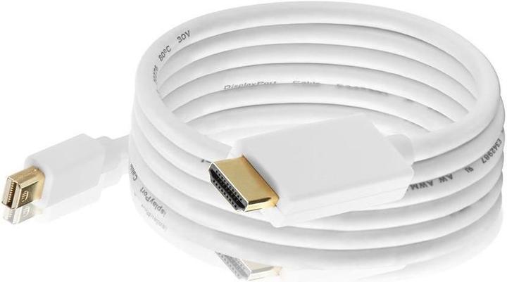 Actual product image HDgear Mini DisplayPort — HDMI (Typ A) (1 m, DisplayPort, HDMI)