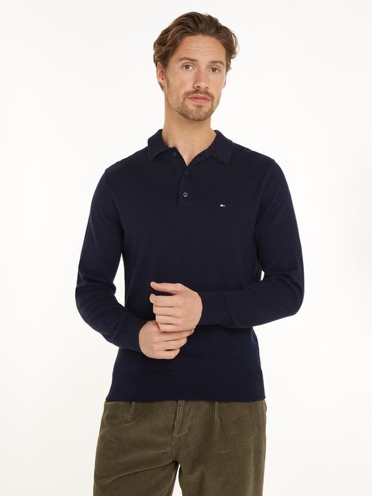 Image du produit Tommy Hilfiger Trui met kasjmier - Heren - Donkerblauw - Maat L (L)