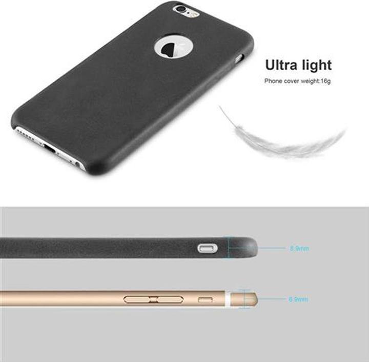 Actual product image Cadorabo Hard cover faux leather with texture (Apple iPhone 6)
