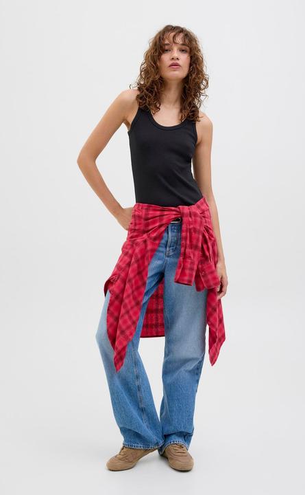 Produktbild JJXX Jxfrida Sl U-Neck Top Jrs Ln (M)