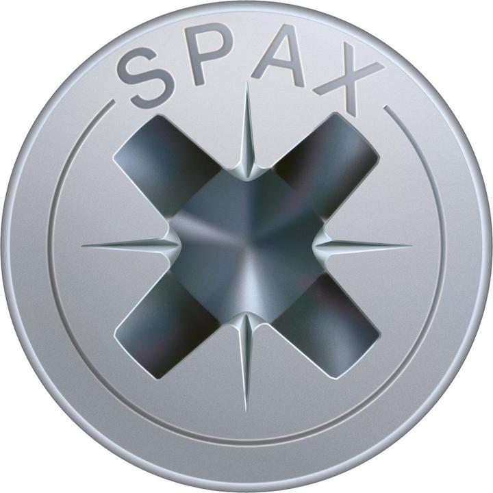 Immagine prodotto Spax Vite R 88094 Testa svasata con intaglio a punta/croce -PZ 3,5 x 45/40-Z Acciaio zincato WIROX (200 Viti per pezzo)