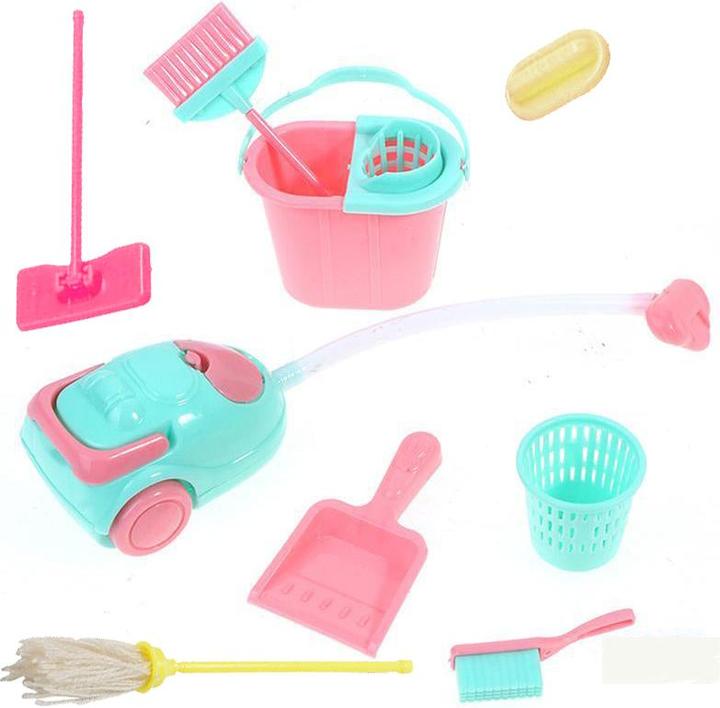 Produktbild Hermex Reinigungsset für Barbie Haushalt Putzset Kinder Zubehör