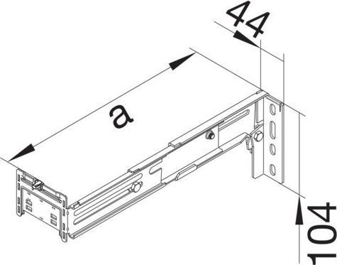 Actual product image Hager Parapet channel spacer