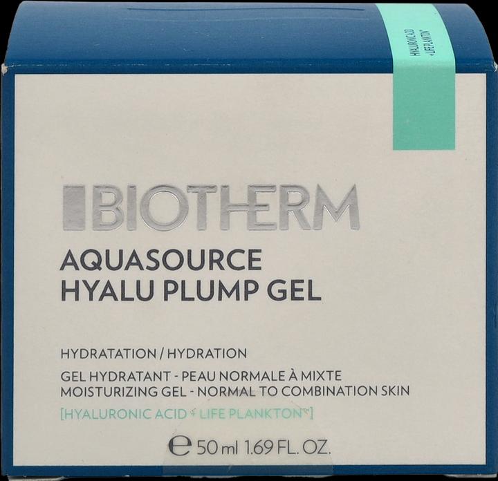 Actual product image Biotherm Aquasource Hyalu Plump Gel (50 ml, Face gel, Up to SPF 10)