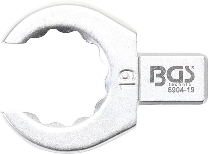 BGS Einsteck-Ringschlüssel offen 19 mm Aufnahme 9 x 12 mm (19 mm)