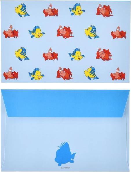 Actual product image Disney Ariel, Flounder, Sebastian Nachrichtenkarte und Umschlag Set Mini (3 pcs.)