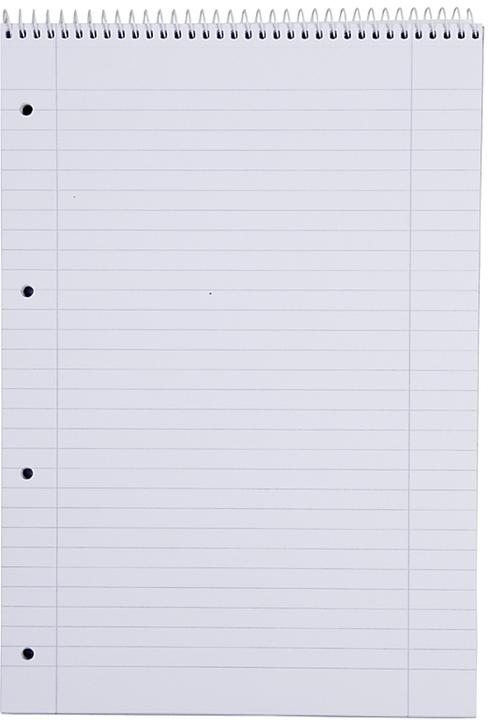 Valeurs nutritives et ingrédients Bloc-notes collège A4 règle 27 gaucher (A4, À rayures)