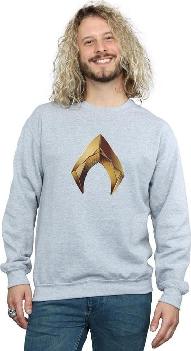 Actual product image Mens Aquaman Emblem Sweatshirt (S)