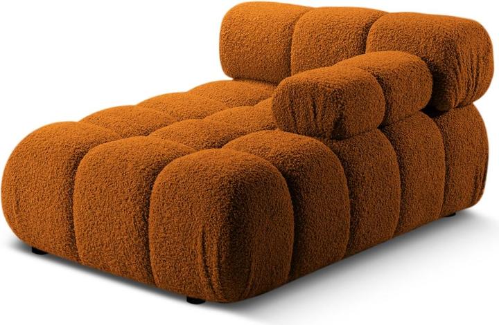 Actual product image Micadoni Velvet Chaise Longue Right, "Bellis", 1 Seat, 155x94x70 Made in Europe (Chaise longue)