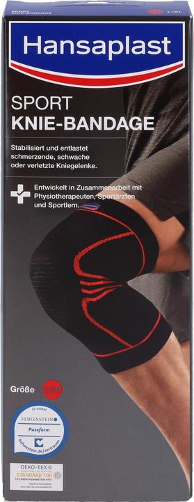 Produktbild Hansaplast Sport Knie-Bandage Grösse M, 1 St. Bandage (M)