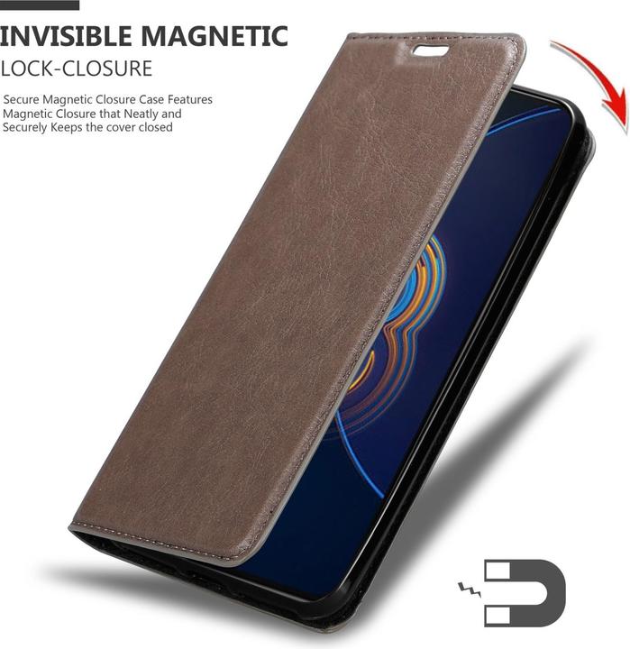 Actual product image Cadorabo Book Invis. Magnet sleeve (Asus Zenfone 8 Flip)