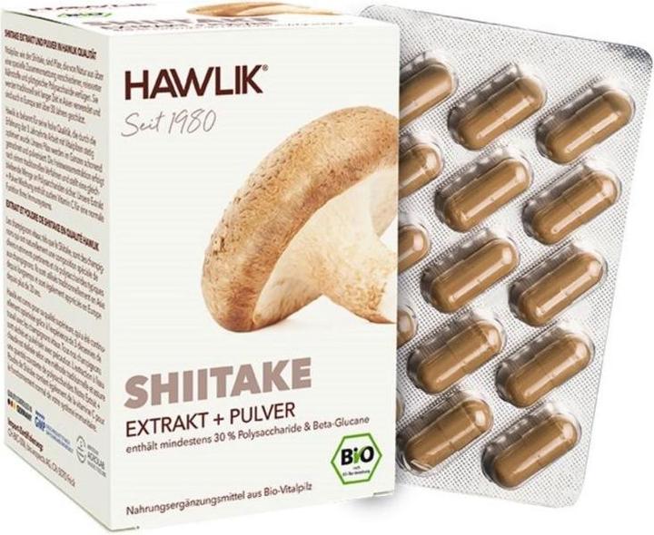 Image du produit Hawlik Extrait de shiitake + poudre en capsule (120 pièce(s), Capsules, 110 g)