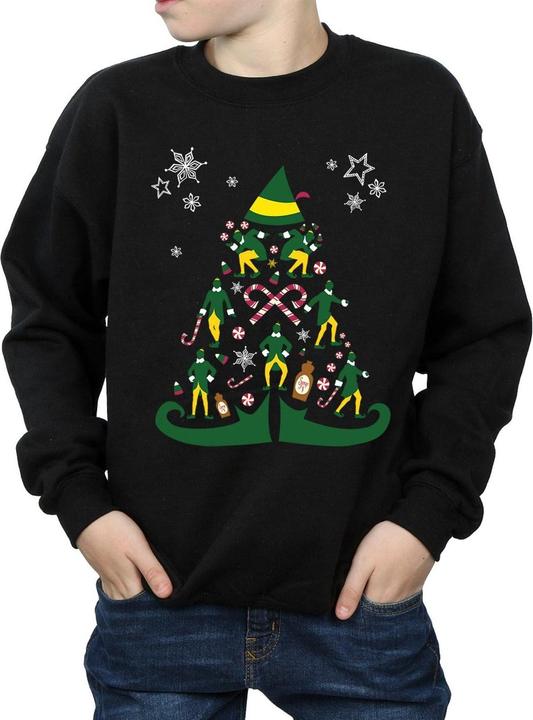 Actual product image Elf Boys Christmas Tree Sweatshirt (152, 158)
