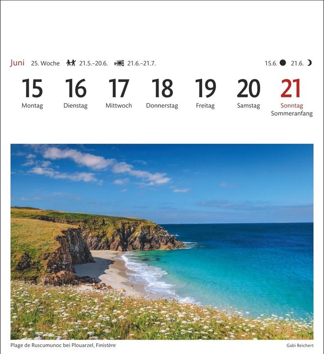 Immagine prodotto Harenberg Bretagne & Normandie Sehnsuchtskalender 2026 - Wochenkalender mit 53 Postkarten (Tedesco)