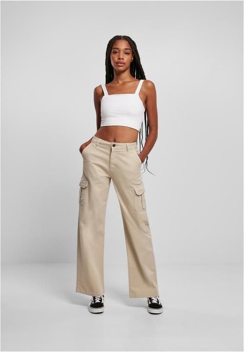 Produktbild Urban Classics Freizeithose Ladies High Waist Straight - 100871 (26)