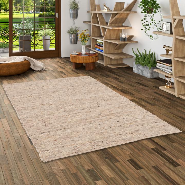 Produktbild Pergamon Natur Teppich Wolle Alaska Meliert (60 x 90 cm)