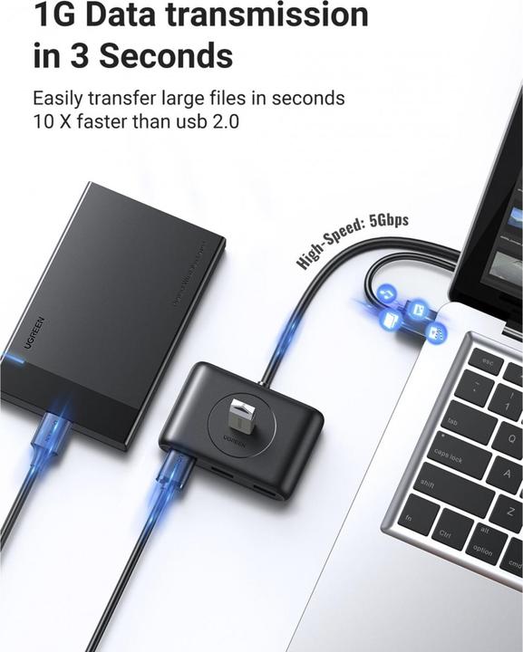 Produktbild Ugreen Hub USB 3.0 4in1 (USB-A, 4 Ports)