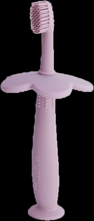 Image du produit Mushie Training Brosse à dents enfants Flower Lilac