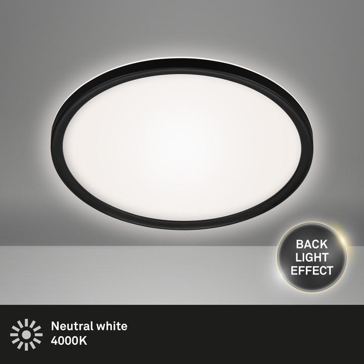 Actual product image Briloner Ultraflat LED Panel with LED Backlight,black, 1xLED/18W (2400 lm)