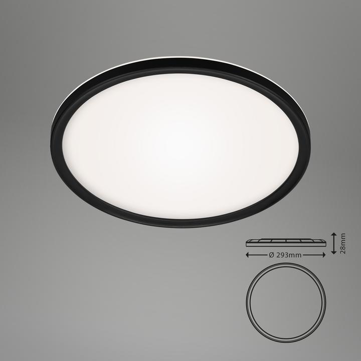 Actual product image Briloner Ultraflat LED Panel with LED Backlight,black, 1xLED/18W (2400 lm)