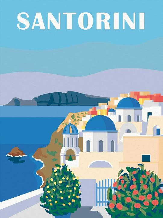 Image du produit Ravensburger CreArt - Malen nach Zahlen Shades of Santorini
