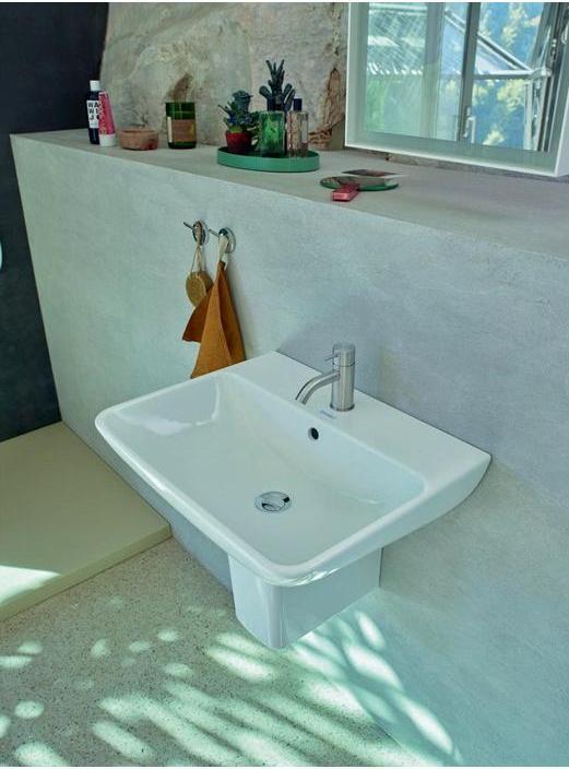 Actual product image Duravit Washbasin ME by Starck m ÜL m HLB 550x440mm 1 tap hole white (440 mm, 550 mm)