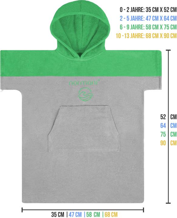 Immagine prodotto Normani Kinder Badeponcho 6-9 Jahre Puwai (6, 7, 8, 9)