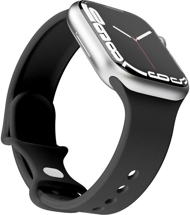 Produktbild Vonmählen Silicone Loop Case 2 Band One Black 42/44/45/49mm (42 mm, 44 mm, 45 mm, 49 mm, Silikon, Edelstahl, Apple Watch Ultra, Apple Watch Series 1, Apple Watch Series 2, Apple Watch Series 3, Apple Watch Series 4, Apple Watch Series 5, Apple Watch Series 6, Apple Watch Series 7, Apple Watch Series 8, Apple Watch Series 9, Apple Watch SE, Apple Watch Ultra 2)