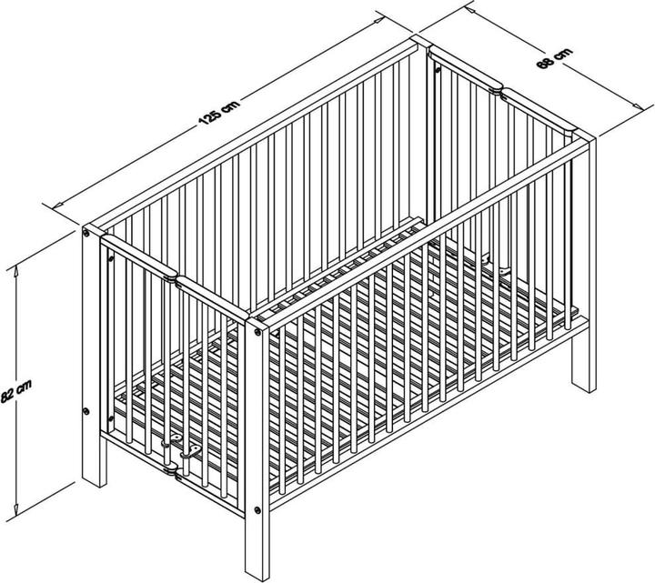Actual product image Tissi Folding bed (60 x 120 cm)