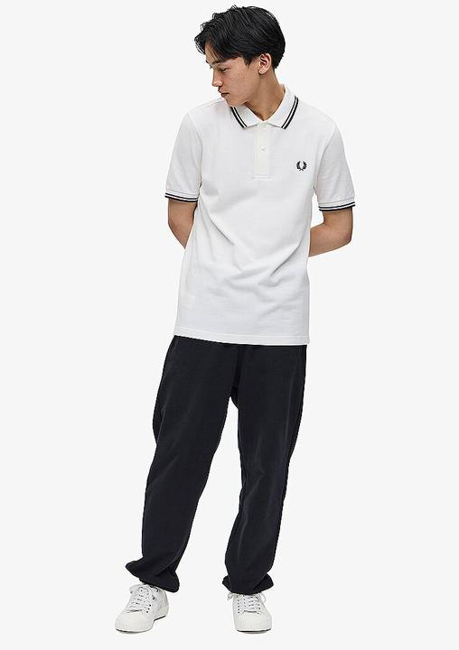 Immagine prodotto Fred Perry Twin Tipped Polo Shirt Short Sleeve Snow White (S)