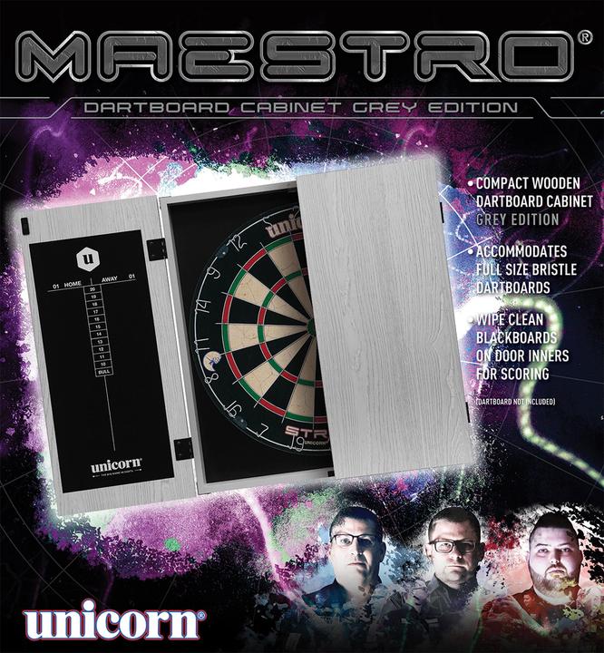 Produktbild Unicorn Maestro Grey Dartboard Cabinet