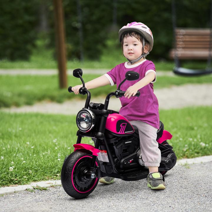 Produktbild Swisshandel24 Kinderelektro-Motorrad, 2 abnehmbare Stützräder, 1,5-3 km/h, für 1,5-3 Jahre Rosa (6 V)