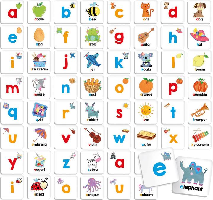 Immagine prodotto Gioco memo ABC lettere e parole inglesi (EN) (Multilingue)