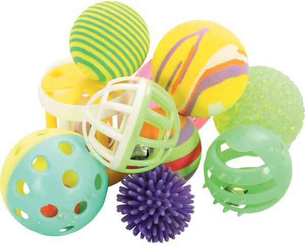 Image du produit Zolux Cat toys - set of 10 different 4 cm (Jouets avec herbe à chat)