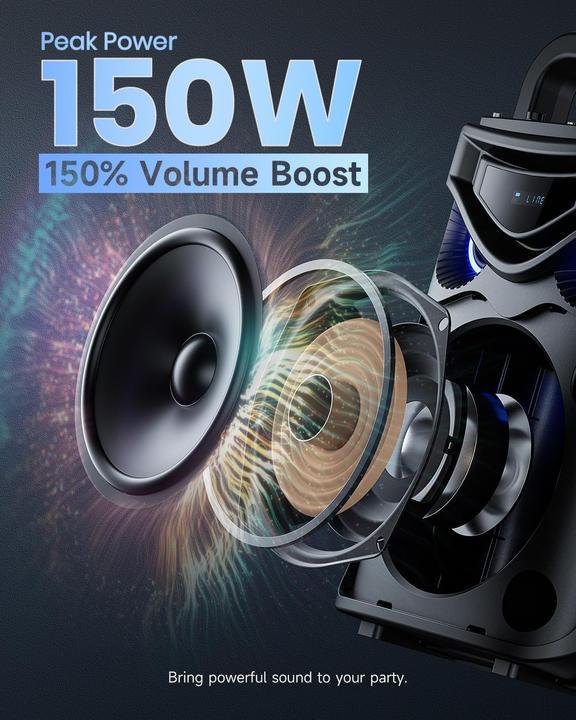 Immagine prodotto MouKey Dispositivo mobile per karaoke MPS3 (1x 150 W)